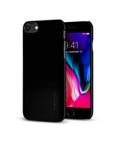 Etui do iPhone 7/8 Spigen Thin Fit Jet - czarny - zdjęcie 1