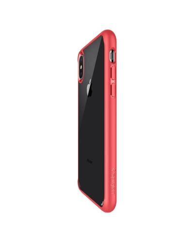 Etui do iPhone X Spigen Ultra Hybrid - czerwone  - zdjęcie 2