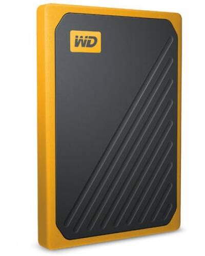 Dysk zewnętrzny - WD My Passport Go SSD 500GB USB Żółty - zdjęcie 1