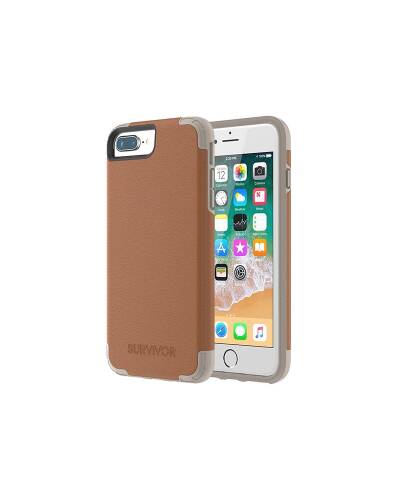 Etui do iPhone 7/8 PLUS Griffin Survivor Prime Leather - brązowe - zdjęcie 2