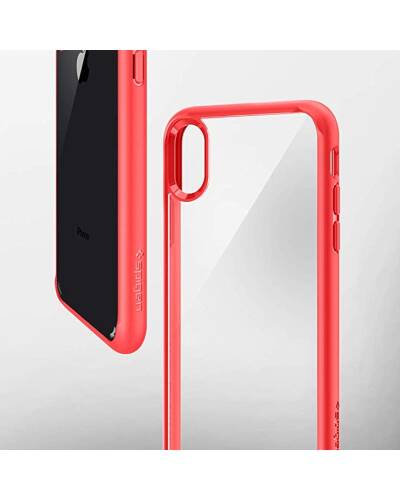 Etui do iPhone X Spigen Ultra Hybrid - czerwone  - zdjęcie 3