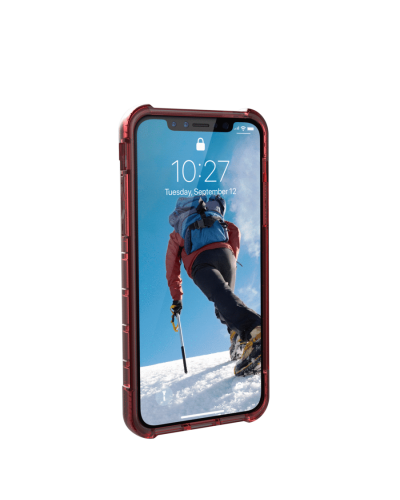 Etui do iPhone X/Xs UAG Plyo - czerwone przeźroczyste - zdjęcie 5