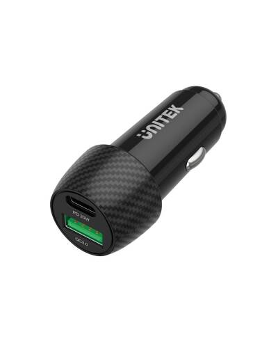 Ładowarka samochodowa Unitek P1400 38W USB-A USB-C - czarna - zdjęcie 1