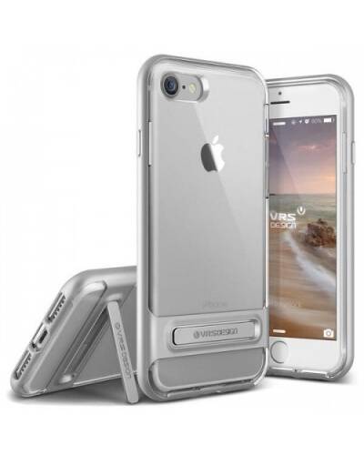 Etui do iPhone 7/8/SE 2020 Verus Crystal Bumper - srebrne  - zdjęcie 1