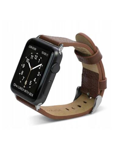 Pasek do Apple Watch 42/44/45/49 mm X-doria Lux Band - brązowy  - zdjęcie 1