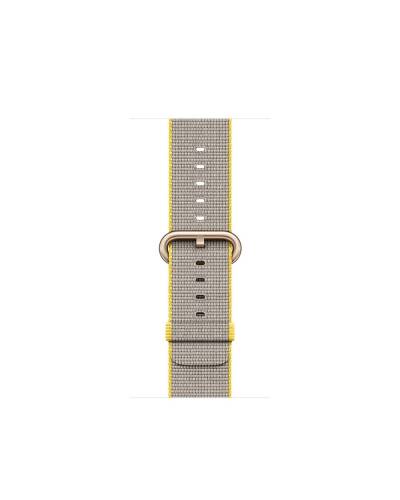 Pasek pleciony nylon do Apple Watch 1/2/3/4/5 38mm Apple - zółty - zdjęcie 1