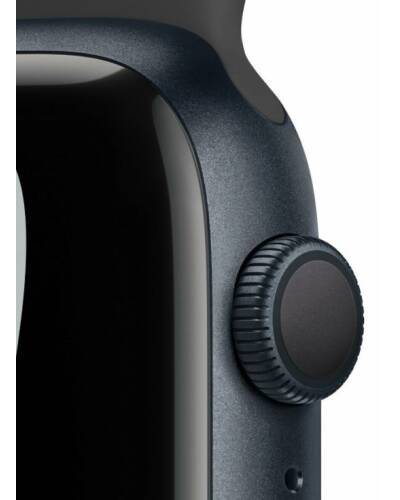 Apple Watch S7 41mm Nike GPS w kolorze północy - pasek sportowym Nike w kolorze antracytu czarnym - zdjęcie 3
