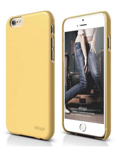 Etui do iPhone 6/6S Elago Slim Fit 2 - zółte - zdjęcie 1