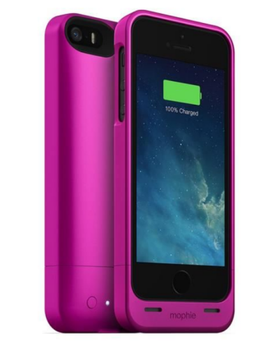 Etui z baterią 1500 mAh do iPhone 5/5S/SE Mophie Juice Pack Helium - różowe - zdjęcie 1
