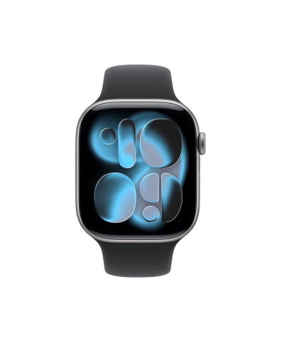 MEV04MP/A Apple Watch S11 46mm aluminium gwiezdna szarość z paskiem sportowym czarnym S/M RZESZÓW - zdjęcie 2