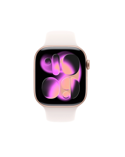 MEV64MP/A Apple Watch S11 46mm aluminium w kolorze różowe złoto sportowym łagodny róż S/M RZESZÓW - zdjęcie 2