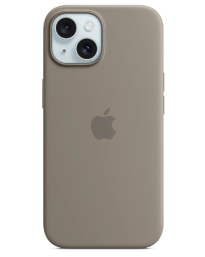 RZESZÓW Apple Etui iPhone 15 Silicone MagSafe - Popielaty brąz MXPG3ZM/A - zdjęcie 1