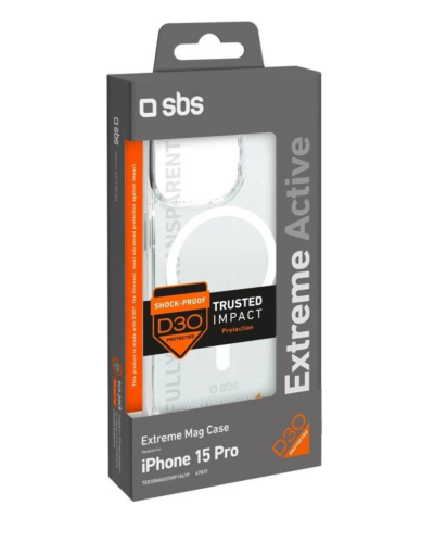 RZESZÓW Etui do iPhone 15 Pro SBS D3O MagSafe - przeźroczyste 8018417467837 - zdjęcie 1