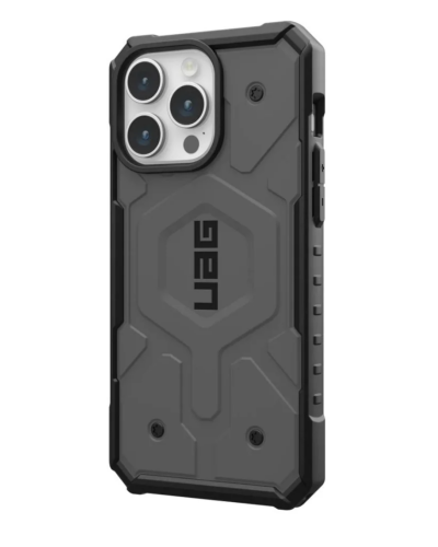 Tył Etui iPhone 15 Pro Max UAG Pathfinder MagSafe srebrne 114301113333 - zdjęcie 2