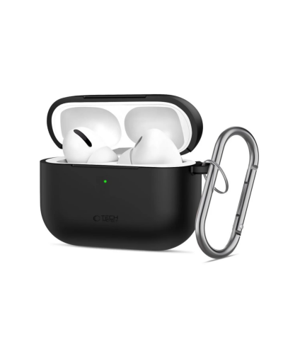 5906302333097 Etui do AirPods Pro 3 Tech-Protect Silicone Hook - czarne RZESZÓW  - zdjęcie 1