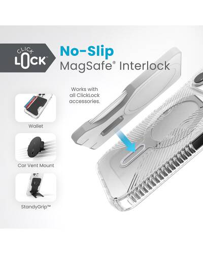 Etui do iPhone 15 Pro Speck Presidio2 Grip ClickLock MagSafe clear - przezroczyste - zdjęcie 8