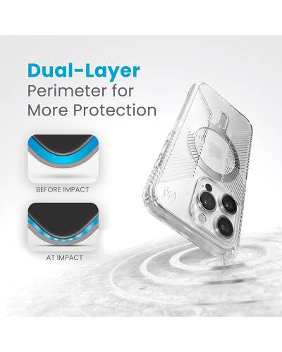 Etui do iPhone 15 Pro Speck Presidio2 Grip ClickLock MagSafe clear - przezroczyste - zdjęcie 9