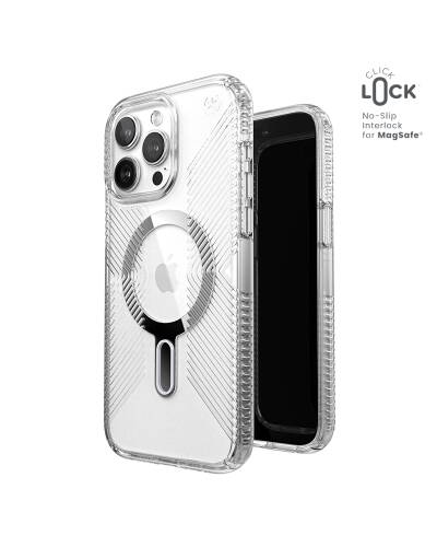 Etui do iPhona 15 Pro Max Sopot Speck Presidio2 Grip ClickLock MagSafe clear / przezroczyste - zdjęcie 6