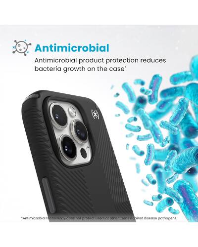 Etui do iPhone 16 Pro Poznań Speck Presidio2 Grip ClickLock MagSafe - czarne - zdjęcie 5