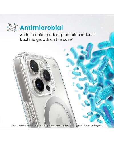Etui iPhone 16 Pro Płock Speck Presidio ClickLock MagSafe clear przezroczyste - zdjęcie 5