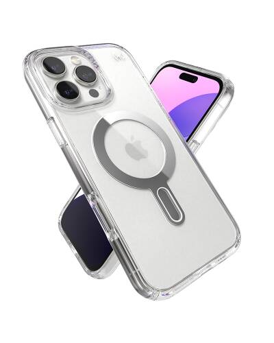 Etui MagSafe do iPhone 16 Pro Max Speck Sopot Presidio2 Grip przezroczyste - zdjęcie 7