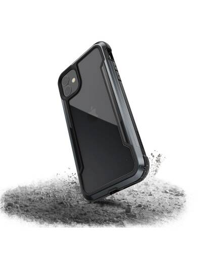Etui do iPhone 11 X-Doria Defense Shield aluminiowe - czarne - zdjęcie 3