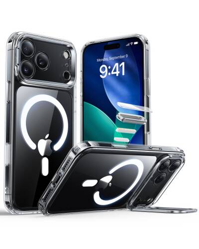 Etui do iPhone 17 Pro Max ESR Classic Hybrid Kickstand MagSafe Clear - zdjęcie 1