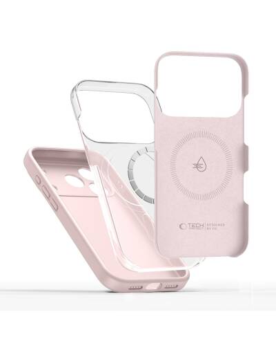 Kraków Etui iPhone 17 Pro Tech-Protect Silicone MagSafe różowy pearl 5906302330232 - zdjęcie 2