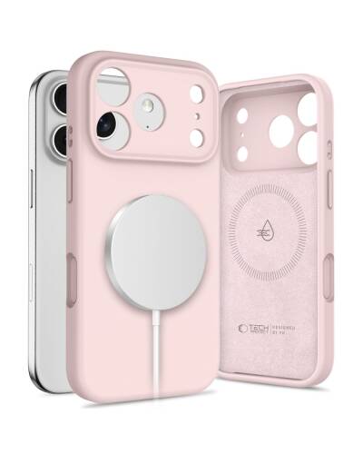 Etui do iPhone 17 Pro Max Tech-Protect Silicone MagSafe pink pearl - zdjęcie 1