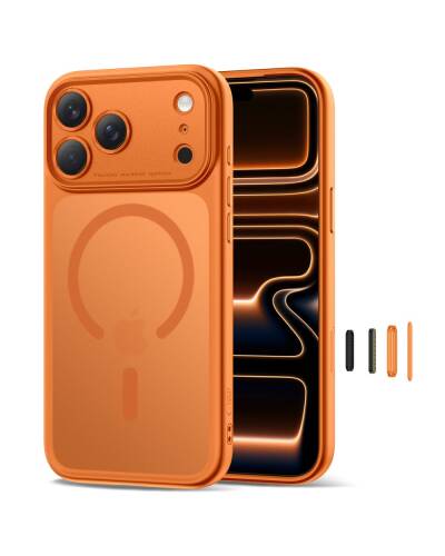 5906302333776 Etui iPhone 17 Pro Tech-Protect Magpeak CC MagSafe orange Rzeszów - zdjęcie 2