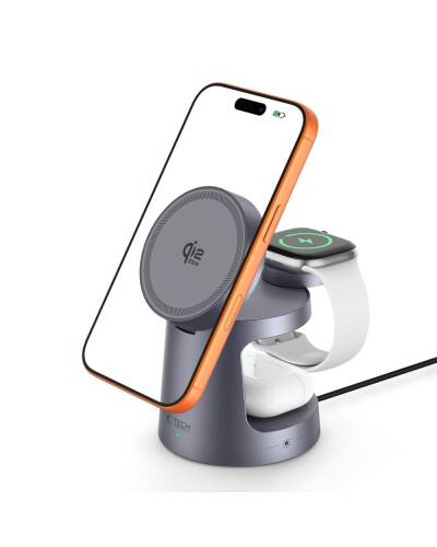 5906302352531 Ładowarka Indukcyjna Tech-Protect A48 3in1 MagSafe 25W - zdjęcie 2