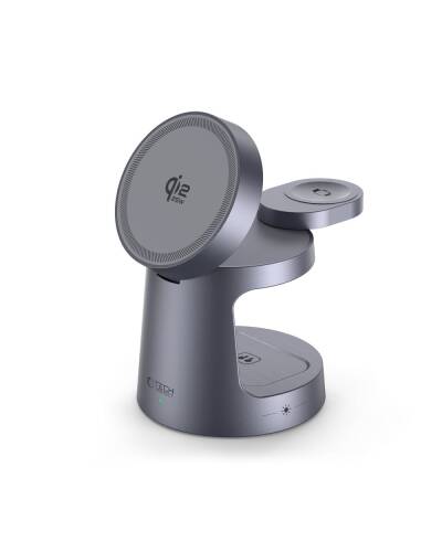 Stojak Ładowarka Tech-Protect A48 3in1 Phone watch airpods MagSafe 5906302352531 - zdjęcie 3