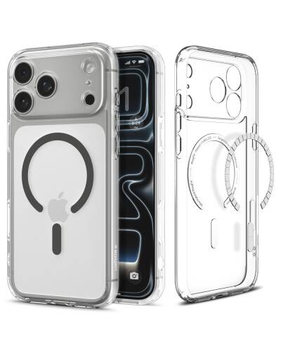 Etui do iPhone 17 Pro Max Spigen Ultra Hybrid MagSafe clear graphite - zdjęcie 1