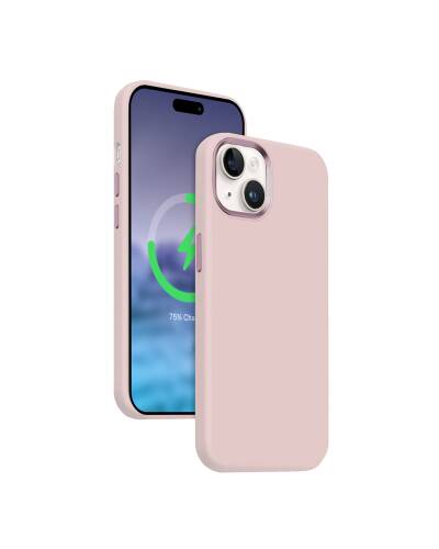 Etui do iPhone 15 Crong Color Cover LUX Magnetic różowe - zdjęcie 1