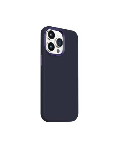 Etui do iPhone 15 Pro Crong Color Cover LUX Magnetic granatowe - zdjęcie 3