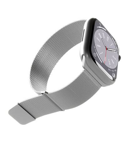 PUMILAW44SIL Pasek Apple Watch Rzeszów 45mm Puro Milanese srebrny - zdjęcie 2