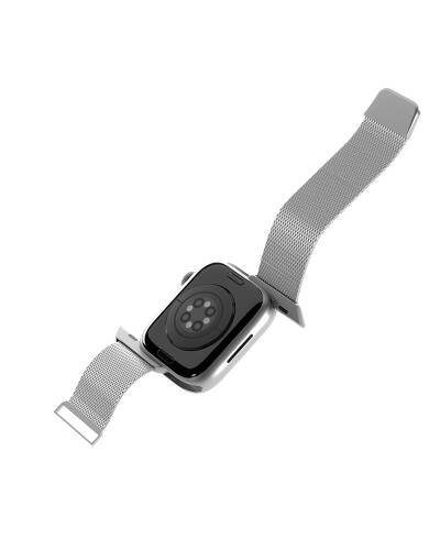 Pasek Apple Watch Kraków 46mm Puro Milanese srebrny - zdjęcie 3