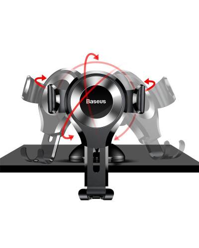 Grawitacyjny uchwyt samochodowy Baseus Osculum - czarny - zdjęcie 5