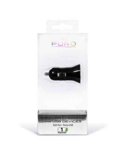 PURO Mini Car Charger - Ładowarka sam. (biały) - zdjęcie 2