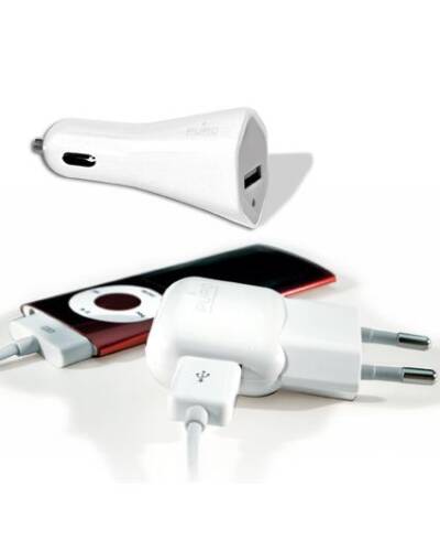 PURO Zestaw ładujący Apple iPhone-iPod (biały) - zdjęcie 2
