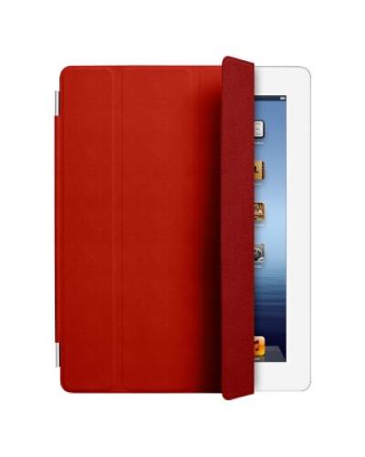 Nakładka Apple Smart Cover do iPada - czerwona Skórzana MD304ZM/A - zdjęcie 1