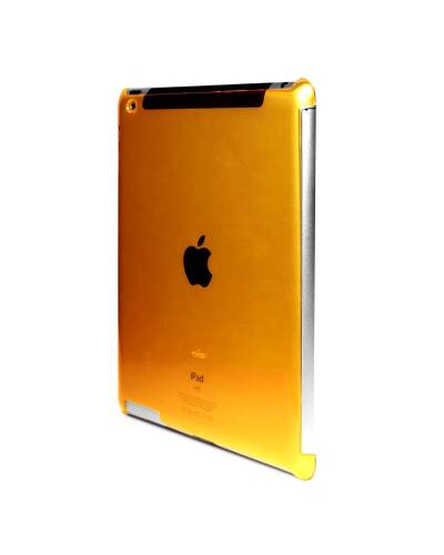 Plecki iPad/iPad2 PURO Crystal Fluo - pomarańczowe - zdjęcie 4