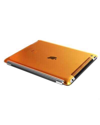 Plecki iPad/iPad2 PURO Crystal Fluo - pomarańczowe - zdjęcie 3