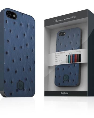 Etui do iPhone 5/5s/SE SLGDesign D3 IOL - niebieskie - zdjęcie 1