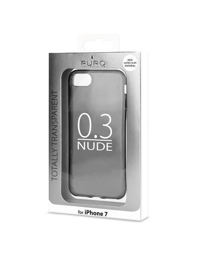 Etui do iPhone 7/8 Plus PURO 0.3 Nude - czarno przezroczyste - zdjęcie 2