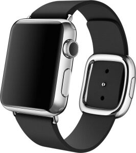 TiO.pl Eksperci Apple: Pasek do Apple Watch 38/40/41/42mm Apple Modern Buckle (M) - czarny
