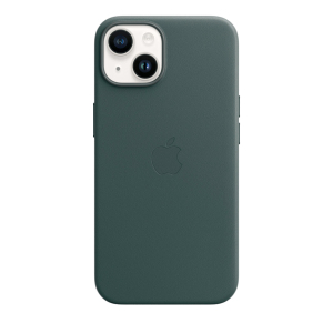 TiO.pl Eksperci Apple: Etui do iPhone 14 Apple Leather Case - leśna zieleń