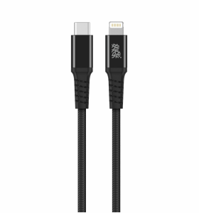 TiO.pl Eksperci Apple: Kabel USB-C - Lightning 2m B.On Cotton MFI - czarny