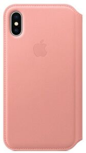 TiO.pl Eksperci Apple: Etui do iPhone Xs Apple Leather Folio Case - różowe