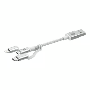 TiO.pl Eksperci Apple: Kabel Mophie USB-A do microUSB, USB-C, lightning 1m - biały